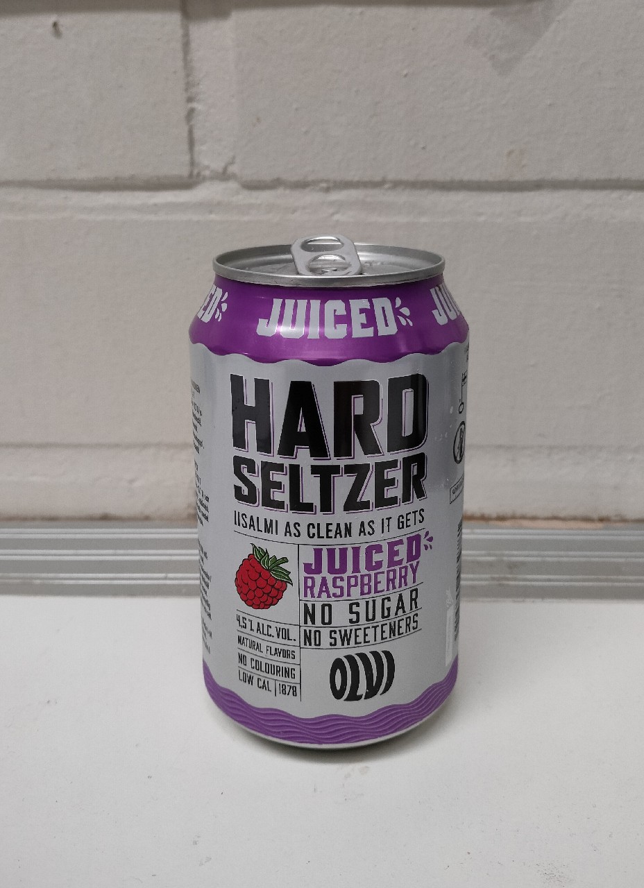 Hard Seltzer Juiced Raspberry, Finland