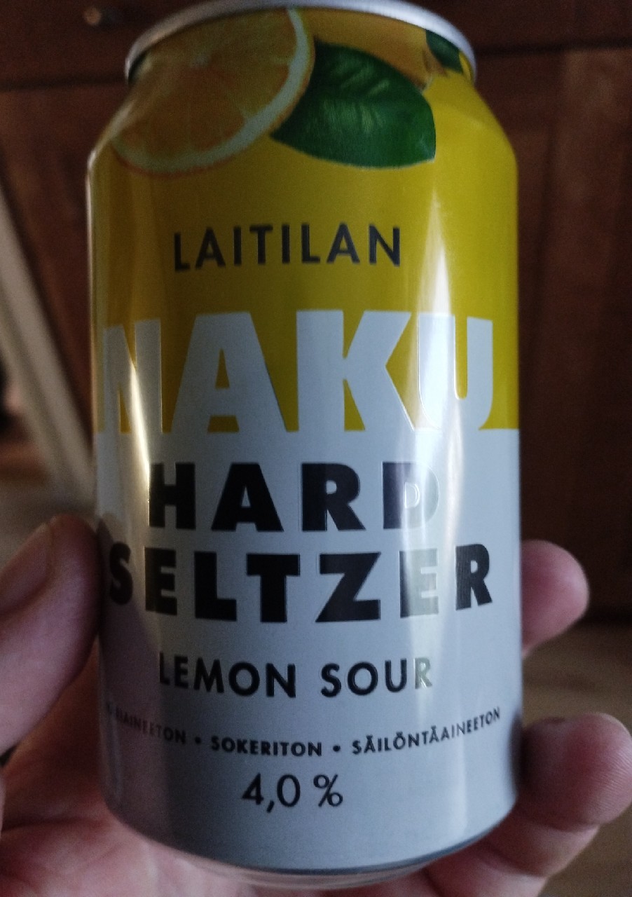 Laitilan Naku Hard Seltzer Lemon Sour 4%, Finland