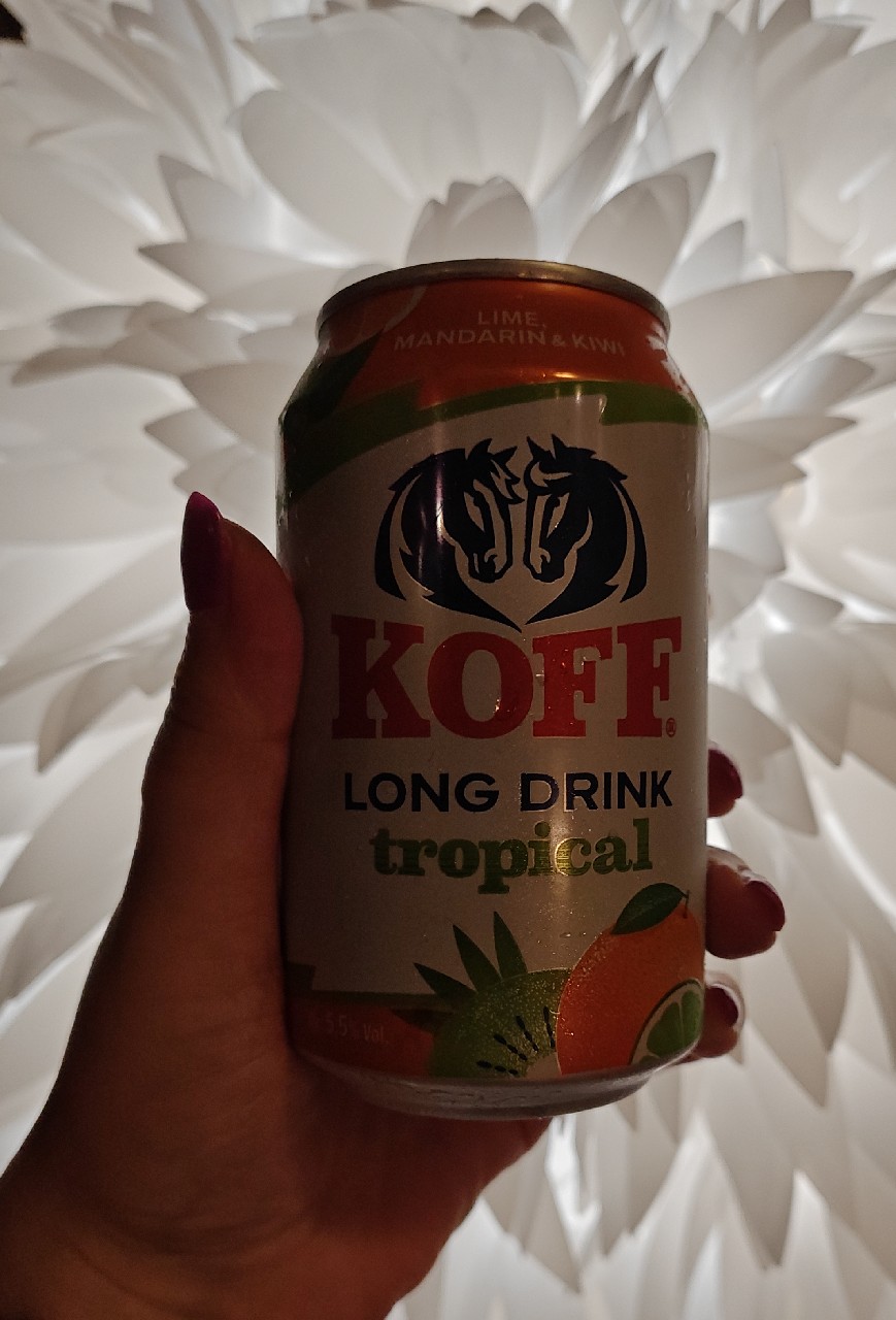 KOFF Long Drink Gin & Tropical Lime-Mandarin-Kiwi, Finland