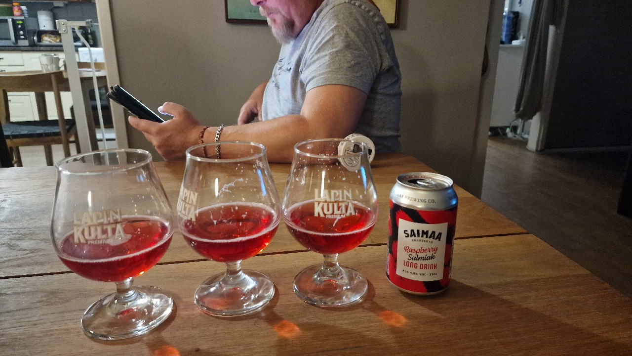 Raspberry Salmiak Long Drink, Finland