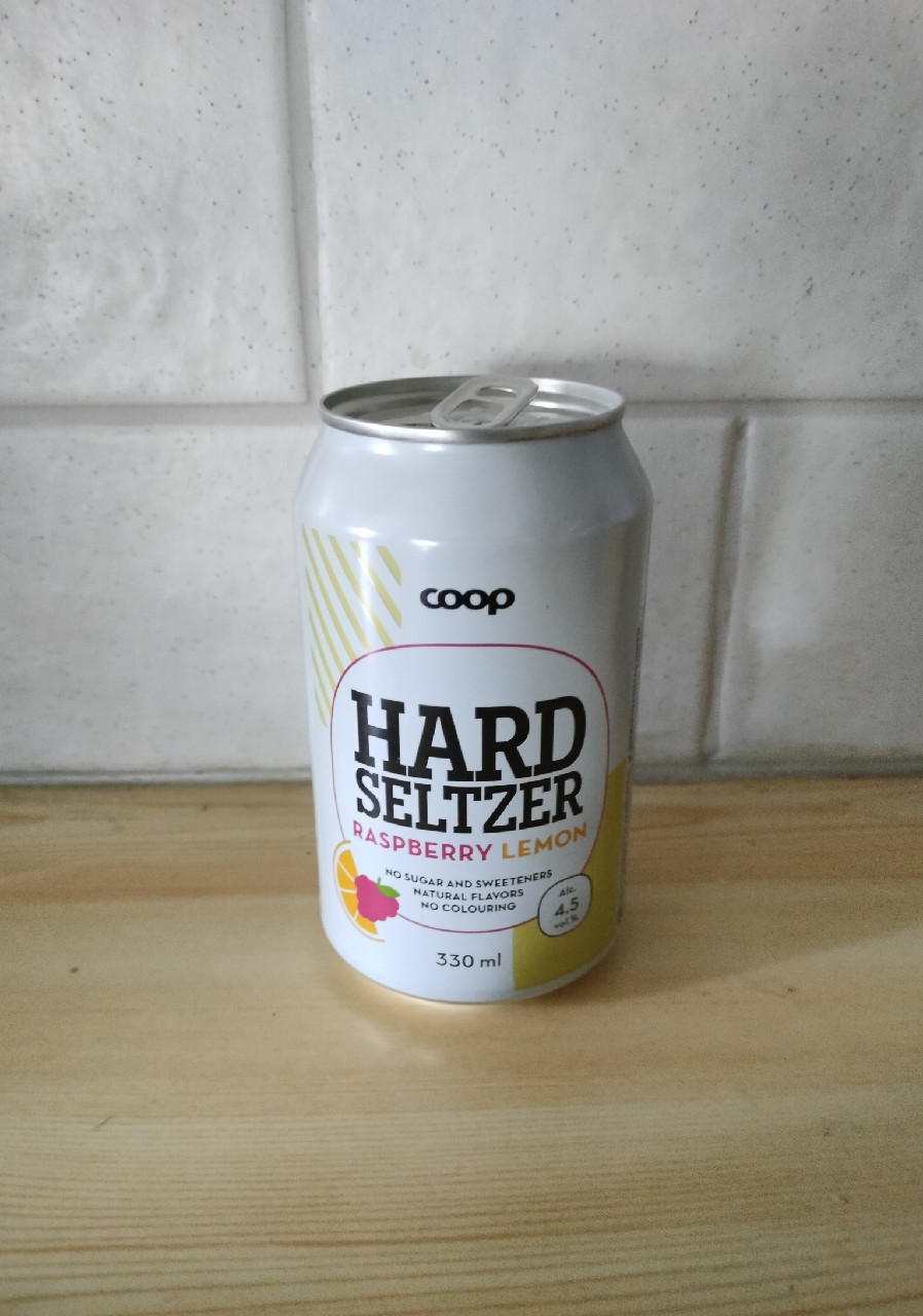 Coop Raspberry-Lemon Hard Seltzer, Finland