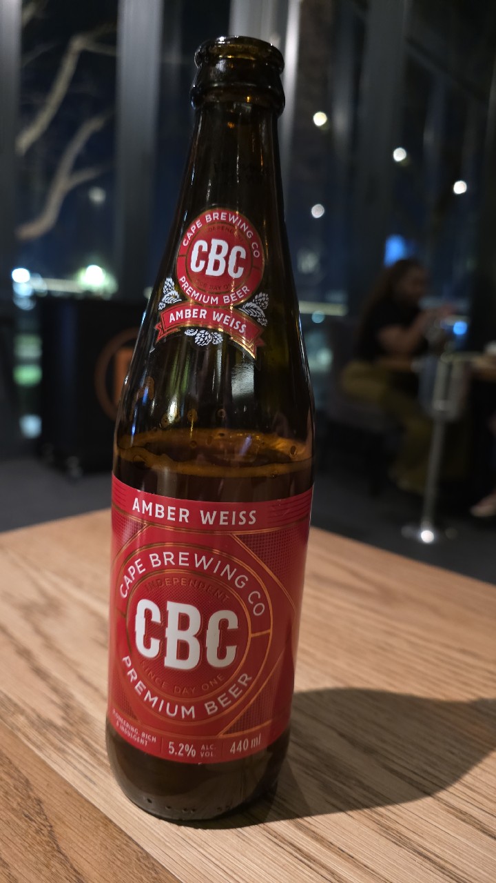 CBC Amber Weiss, Cape Brewing Company