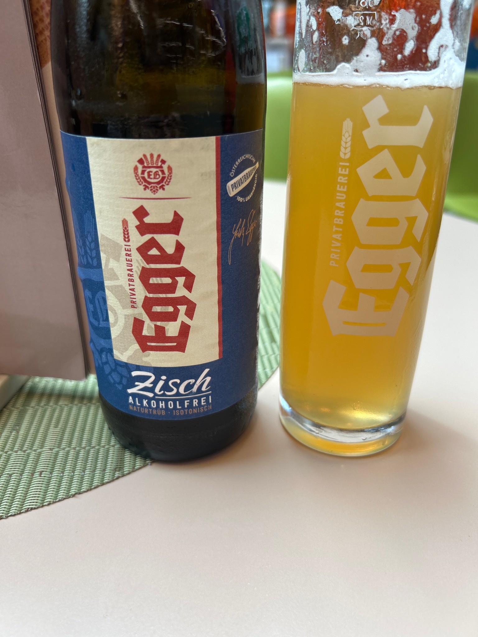 Egger Zisch Naturtrüb Alkoholfrei, Austria