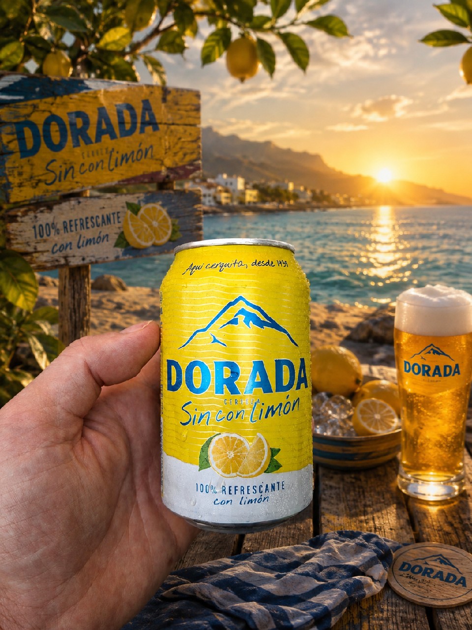 Dorada Sin Con Limón, Compañia Cervecera de Canarias (SABMiller)