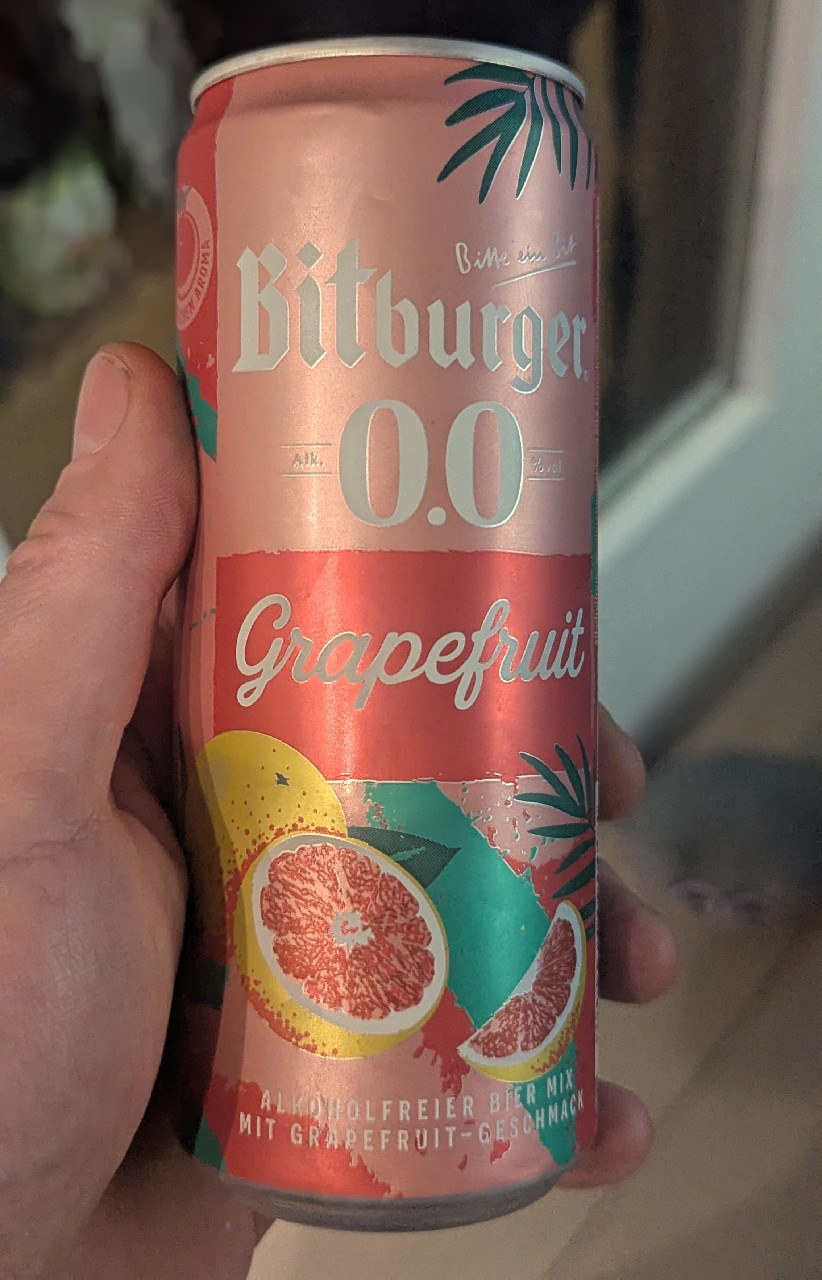 Bitburger 0,0% Grapefruit Alkoholfrei, Germany