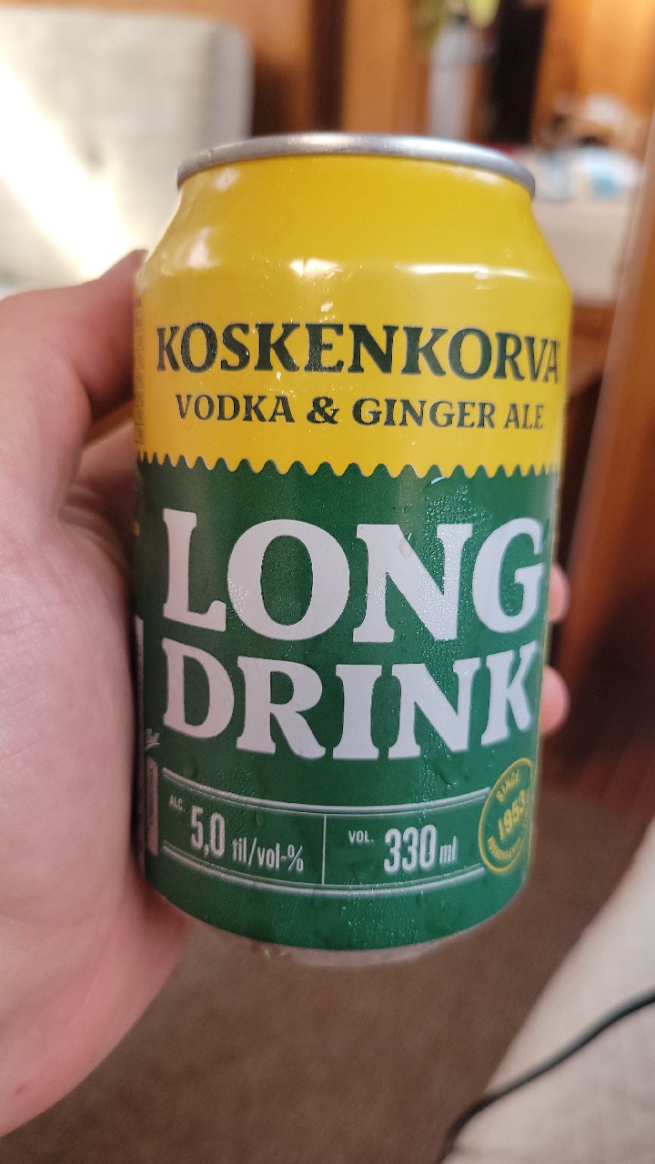 Koskenkorva Long Drink Vodka & Ginger Ale, Finland