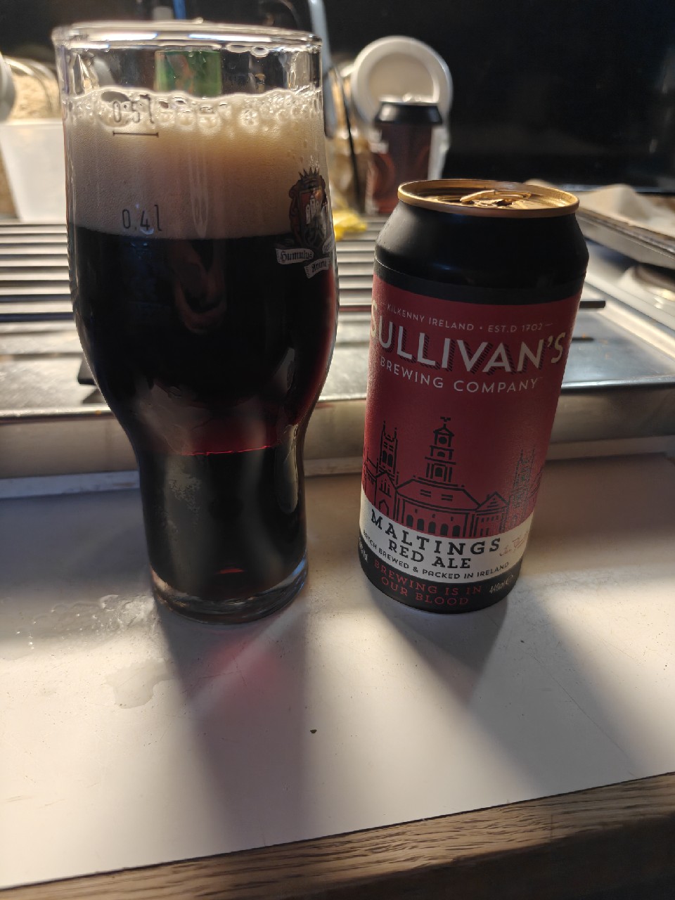 Maltings Irish Ale, Sullivan's Brewing Company