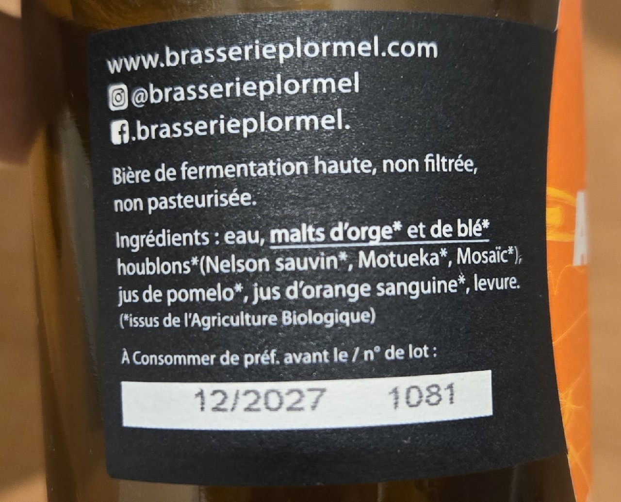 La Barbotine Agrumes IPA, France