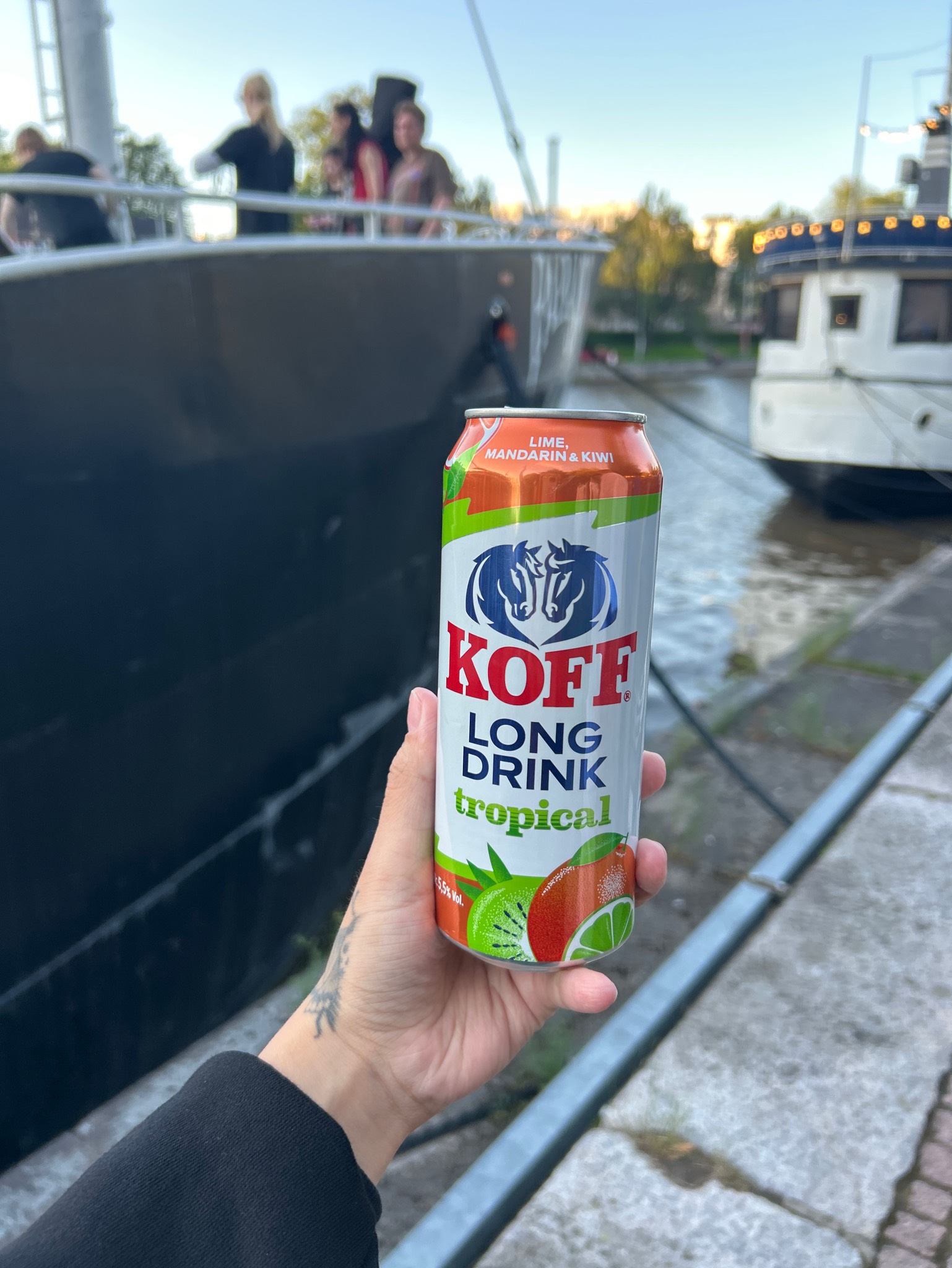 KOFF Long Drink Gin & Tropical Lime-Mandarin-Kiwi, Finland