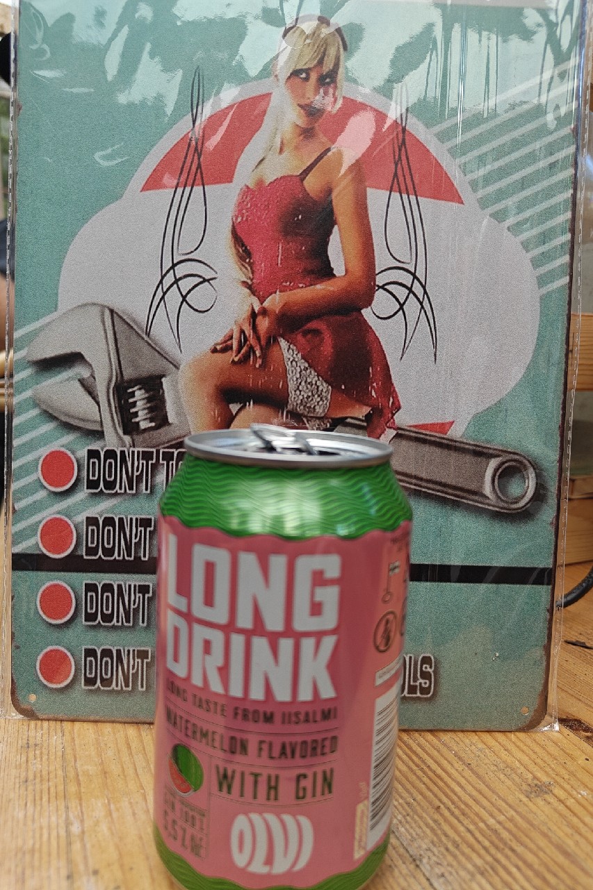 OLVI Long Drink Watermelon, Finland