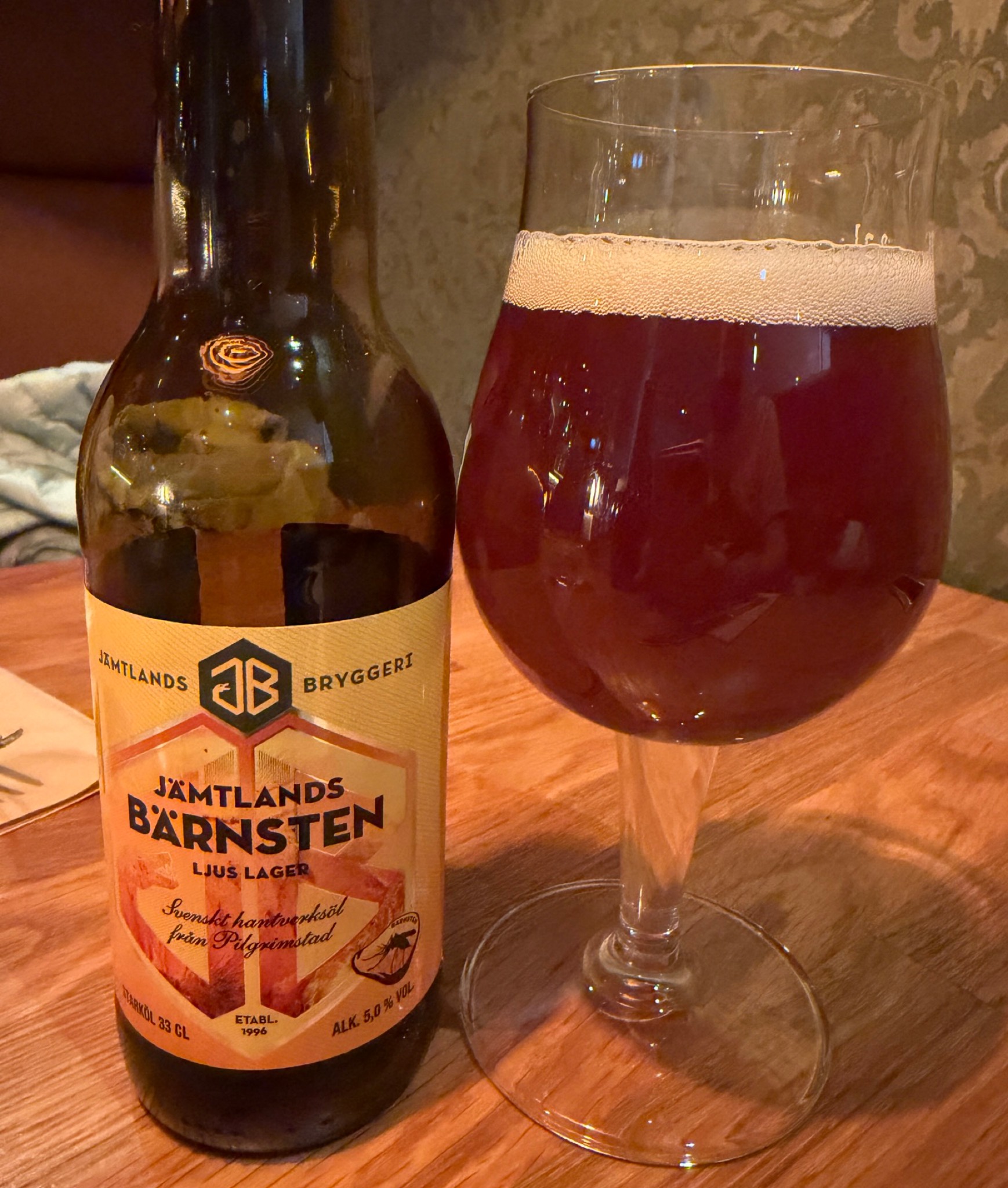 Bärnsten Ljus Lager 5.0 %, Jämtlands Bryggeri