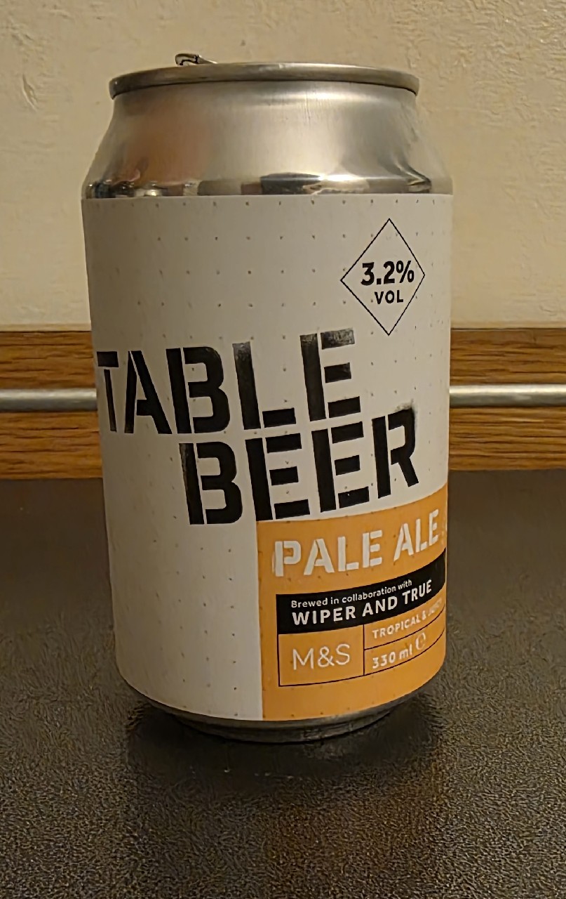 Table Beer Pale ale, Wiper and True