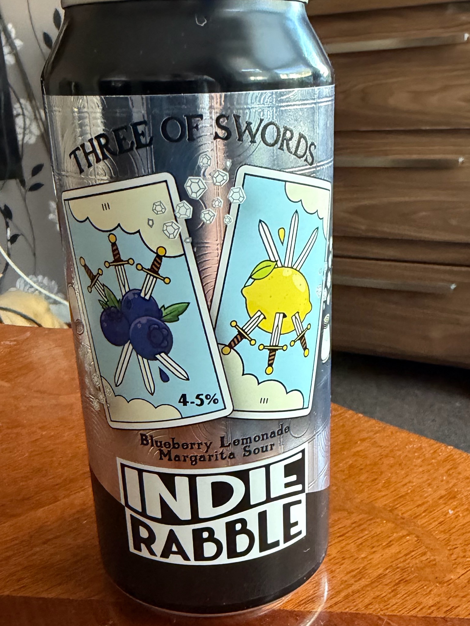 Three Of Swords - Blueberry Lemonade Margarita Sour, Indie Rabble Brewing Company