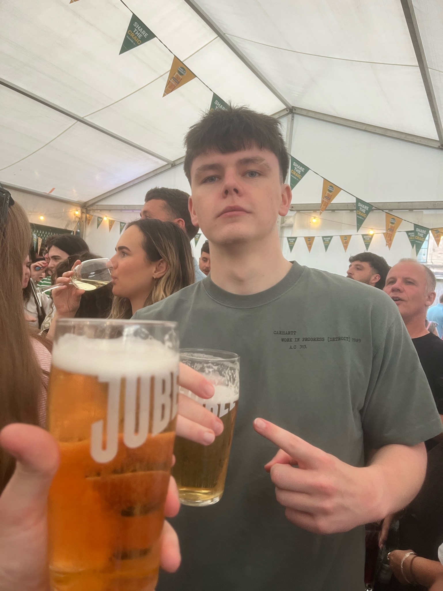 Beer Cut With Peach, Jubel Beer