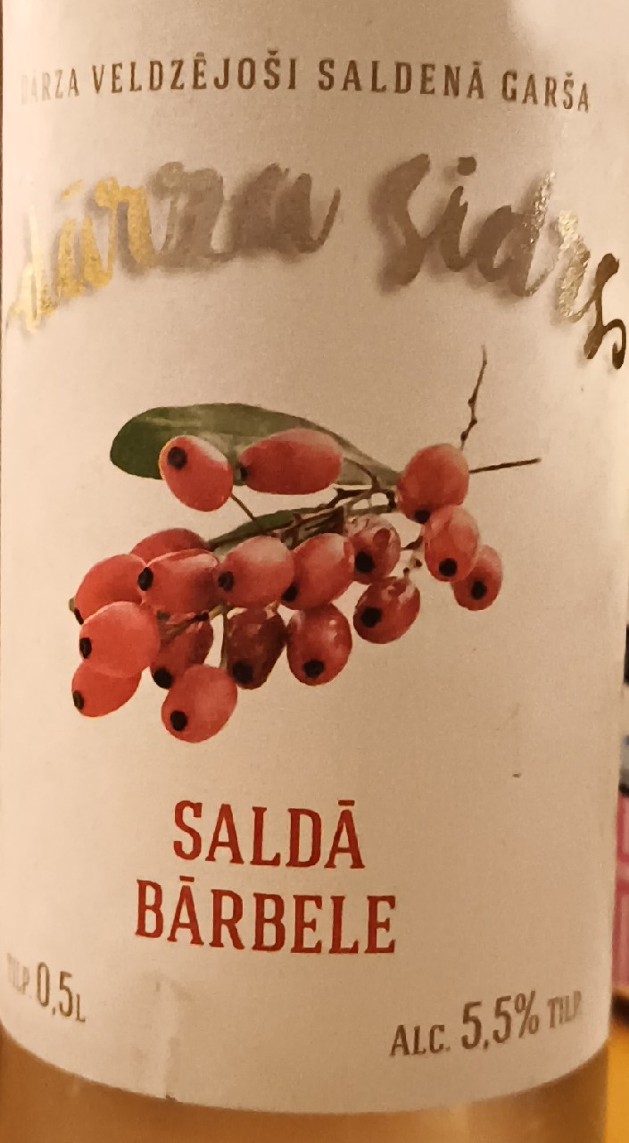 Dārza Sidrs Saldā Bārbele, Cēsu Alus (Olvi)