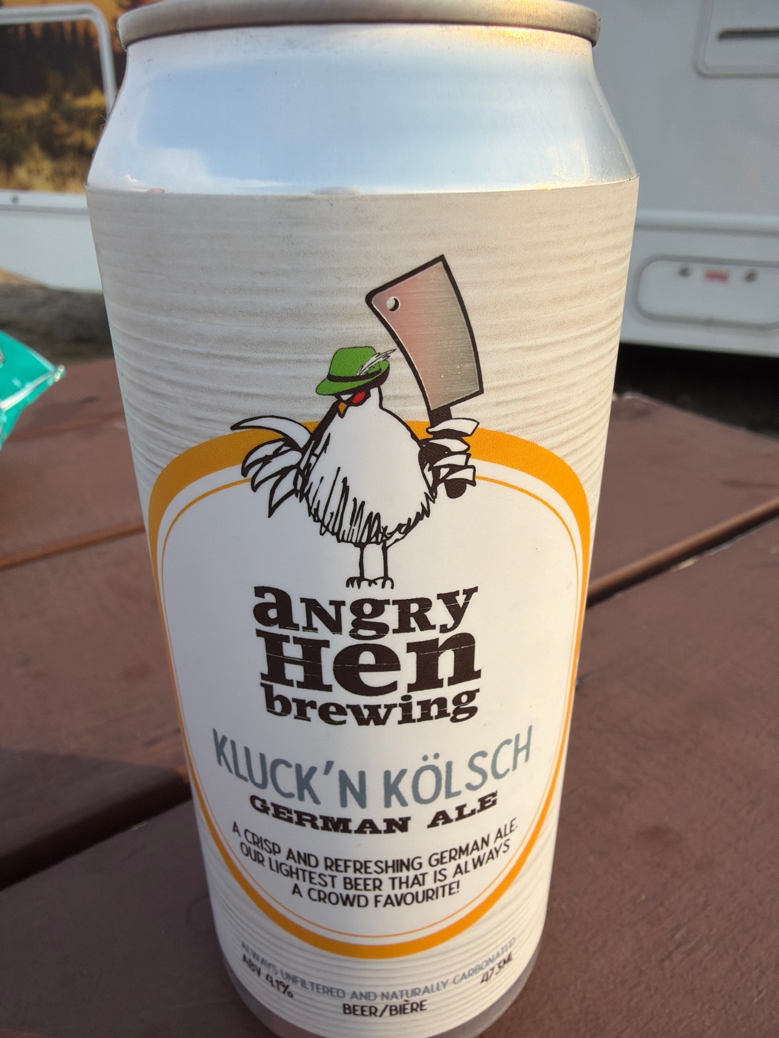 Kluck'n kölsch, Angry hen brewing