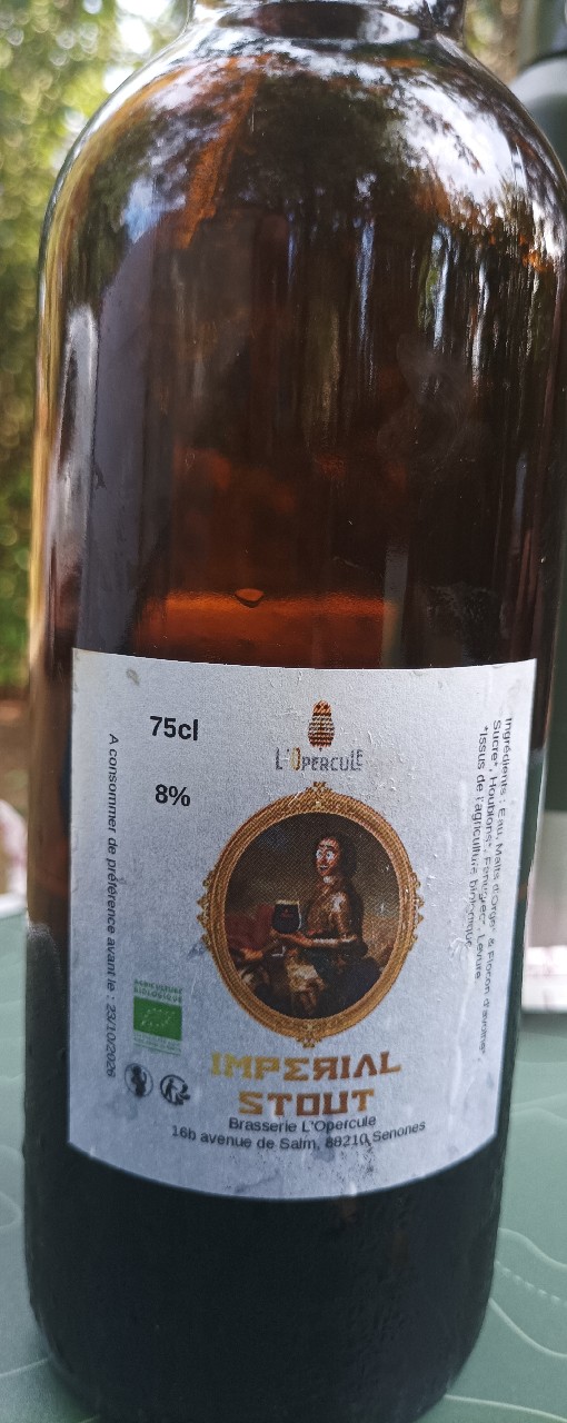 L'Opercule Imperial Stout, Brasserie L'Opercule