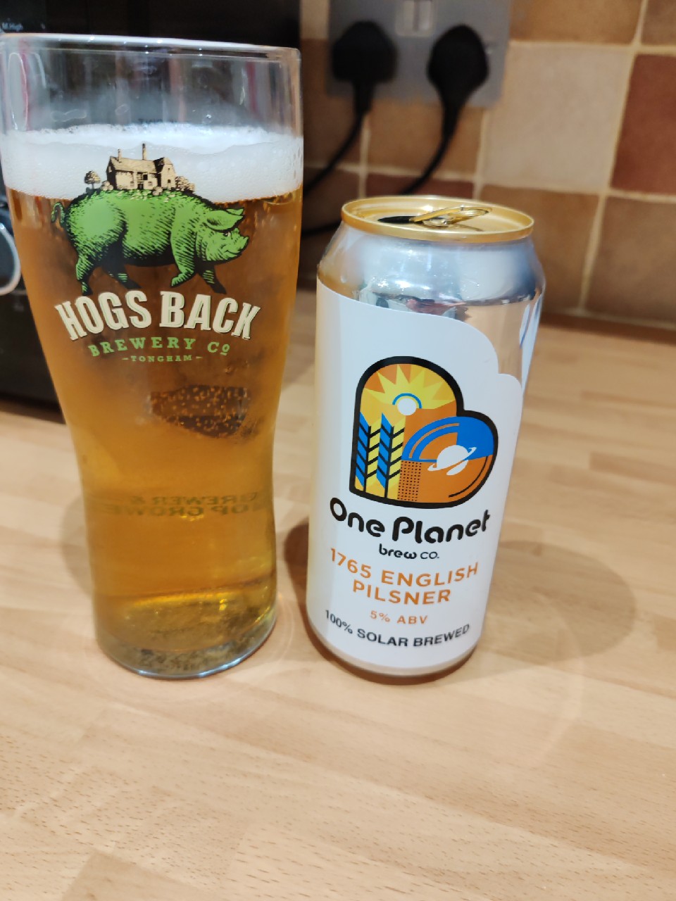 1765 english pilsner, One Planet Brewing Co.