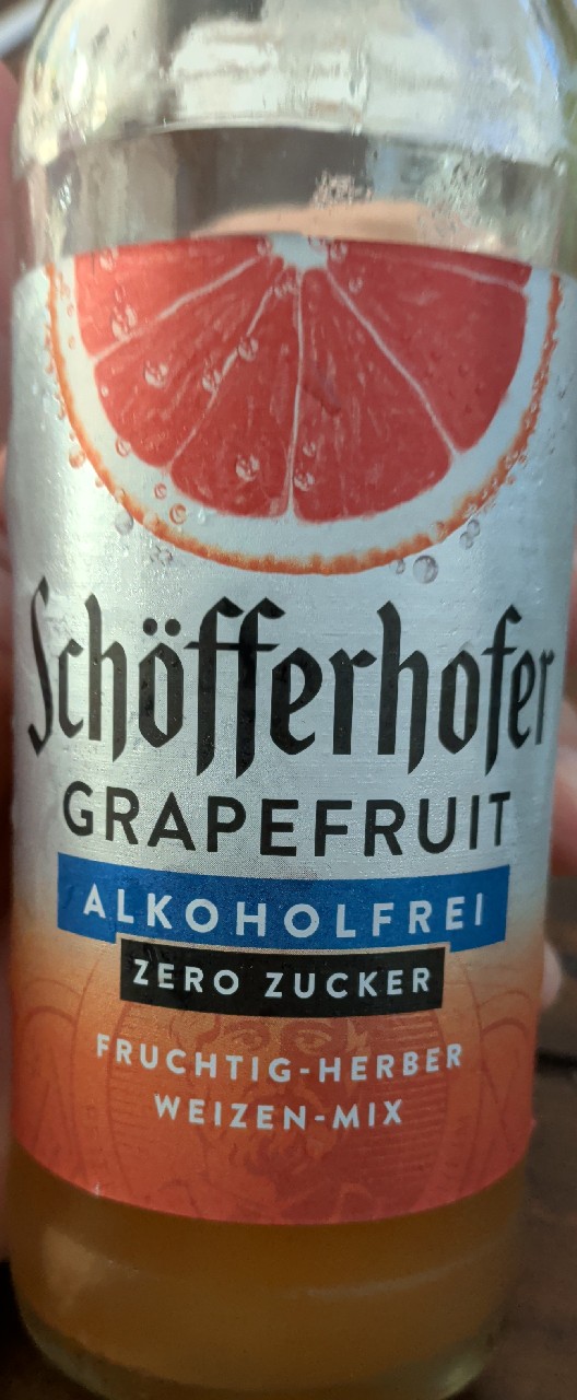 Schöfferhofer Grapefruit Alkoholfrei Zero Zucker, Schöfferhofer Weizenbier GmbH (Radeberger Gruppe)