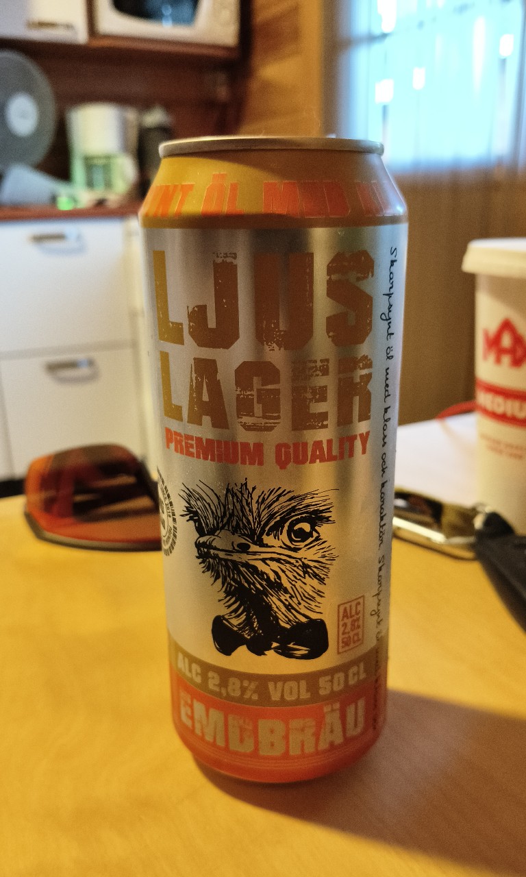 Ljus Lager Premium Quality 2,8%, Emdbräu