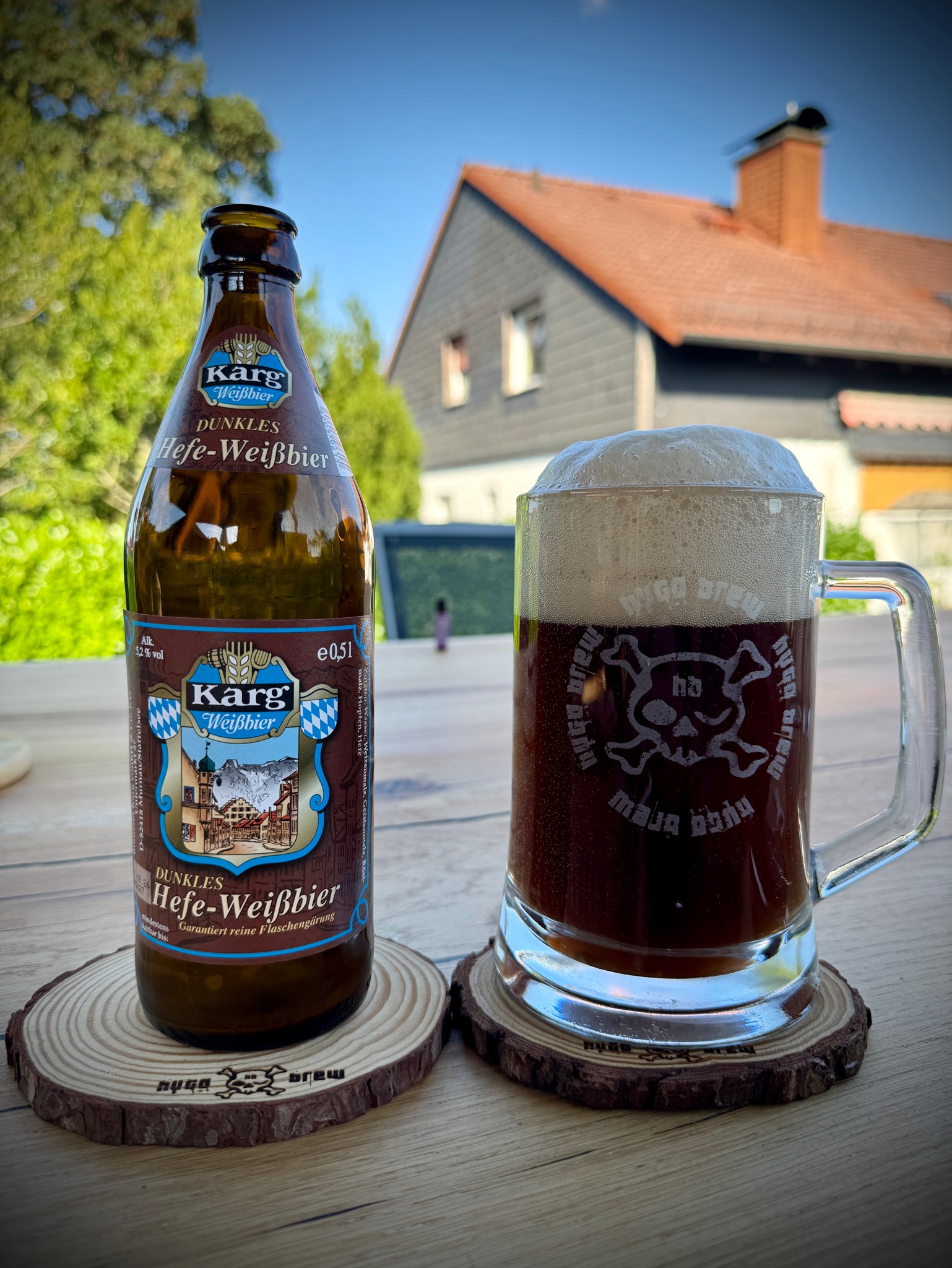 Karg Dunkles Hefe-Weißbier, Brauerei Karg