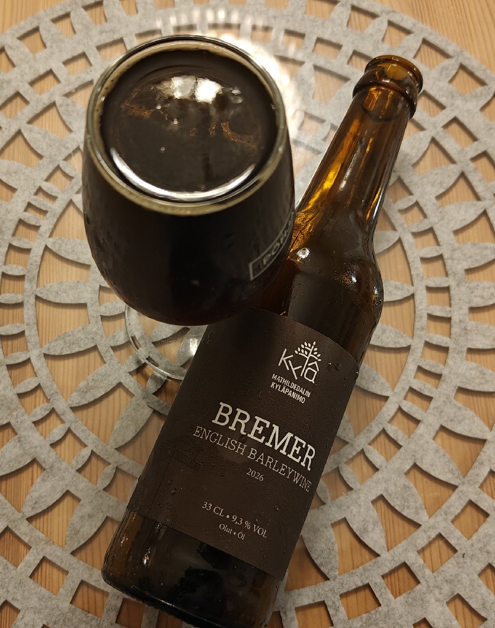 Bremer English barley wine, Mathildedalin Kyläpanimo