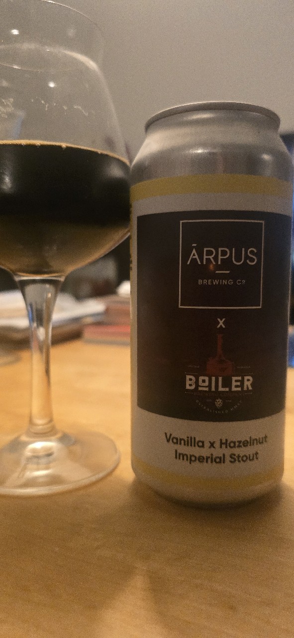 ãrbus x boiler vanilla x hazelnut imperial stout, Latvia
