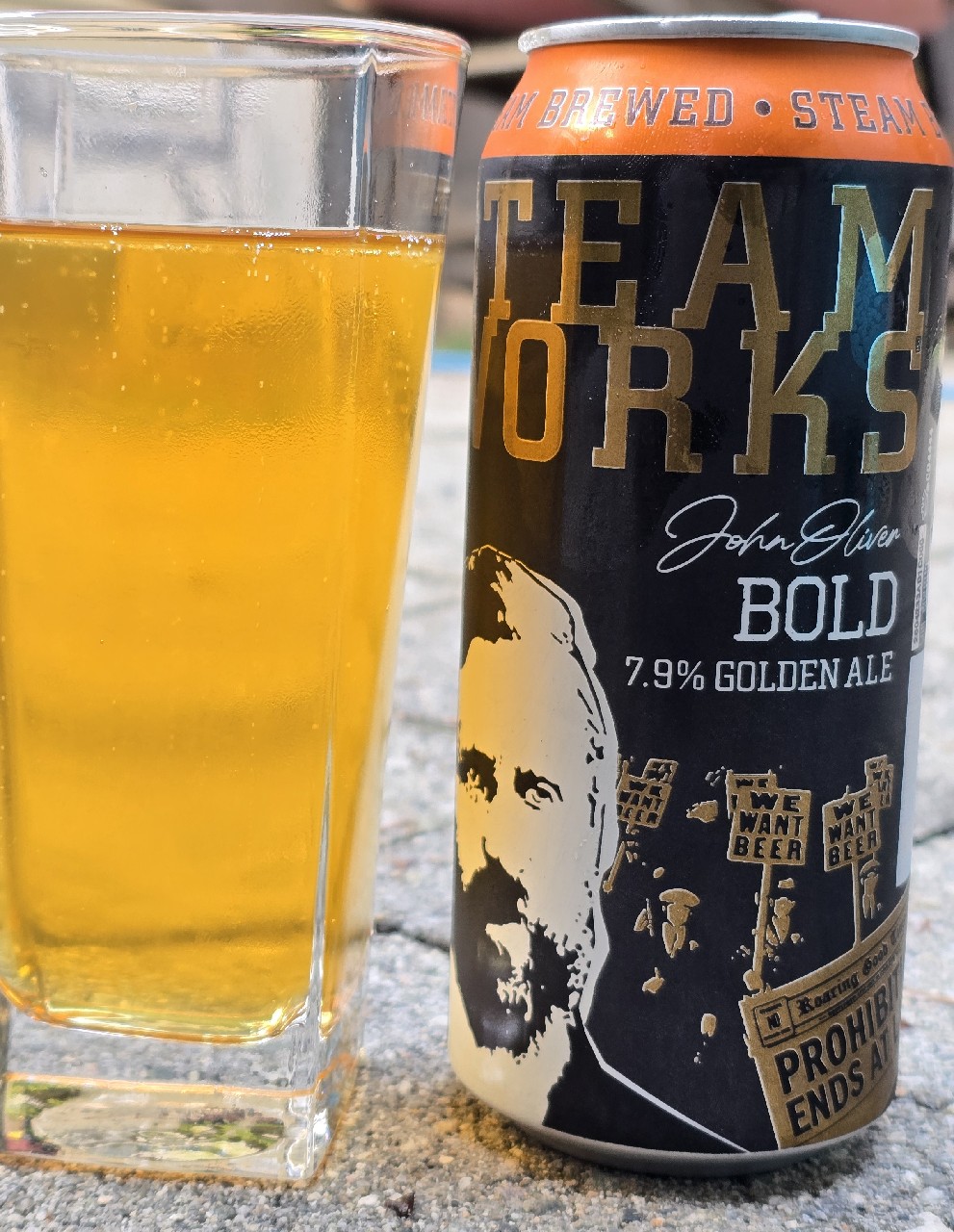 Steam Work John Oliver Bold Golden Ale, Steamworks Brewing Company