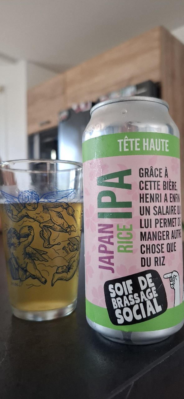 Tête haute Japan Rice IPA, Brasserie Tête Haute
