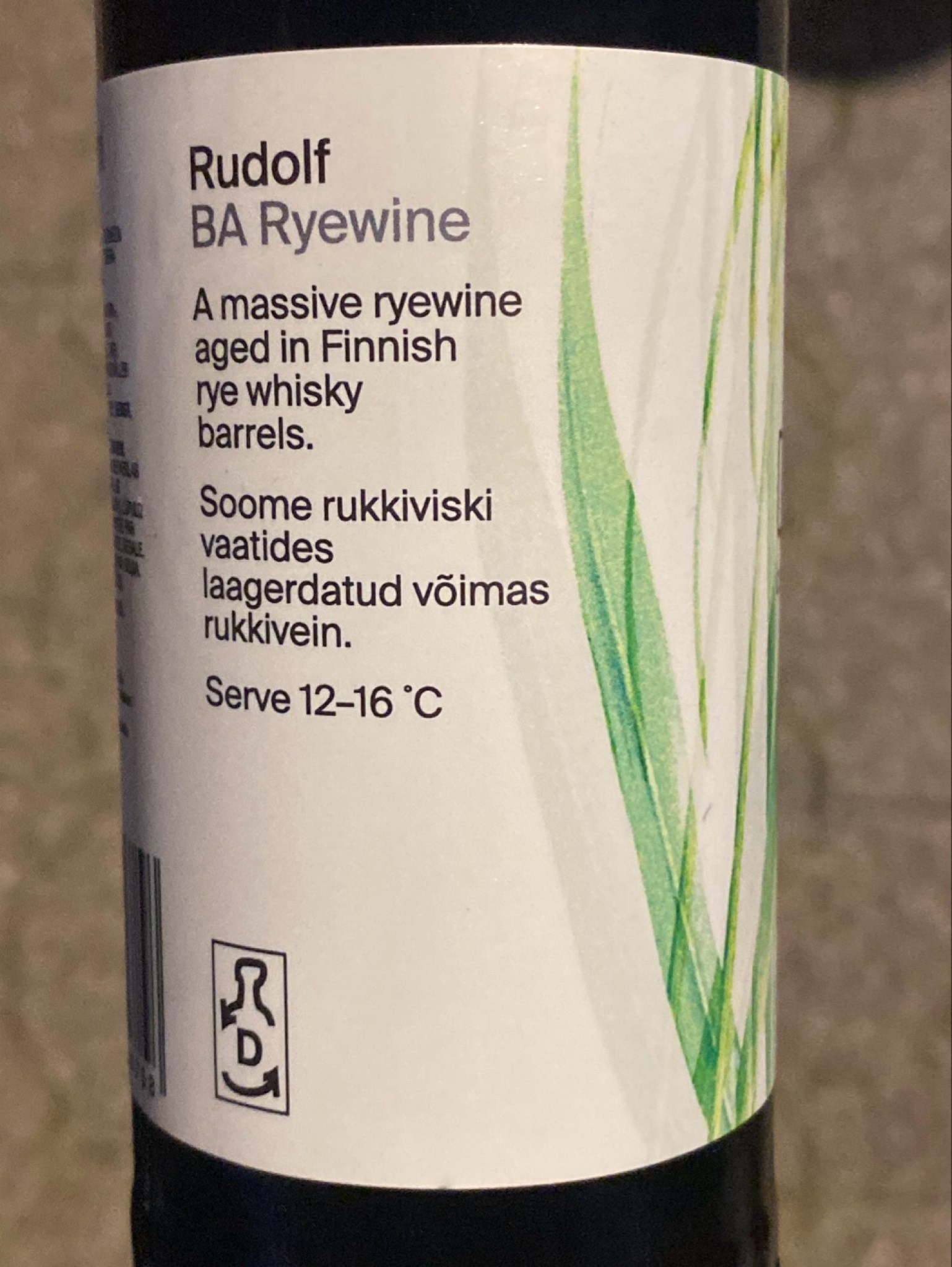 Rudolf (Cellar Series), Estonia