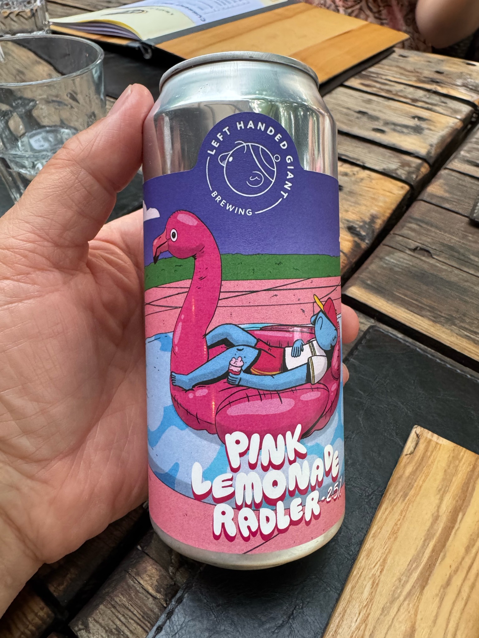 Pink Lemonade Radler, Left Handed Giant Brewing