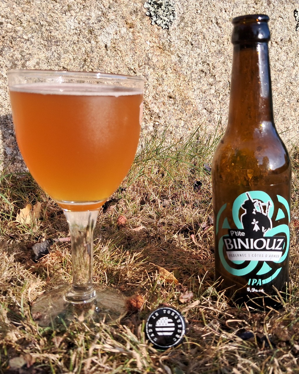 P'tite Biniouz IPA, Brasserie Régionale De L'Ouest (Ex L'Hirondelle - Ménez Bré)