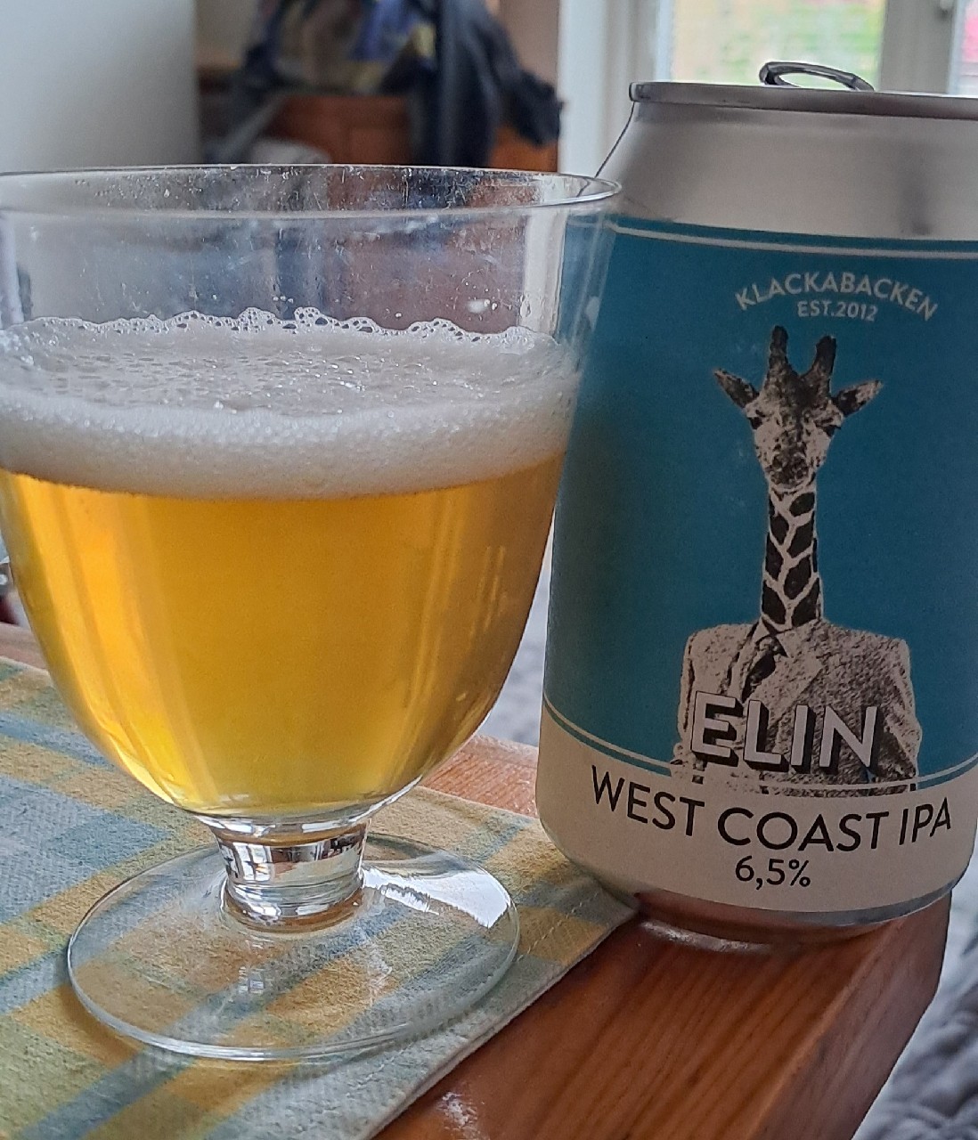 West coast IPA Elin, Klackabackens Bryggeri