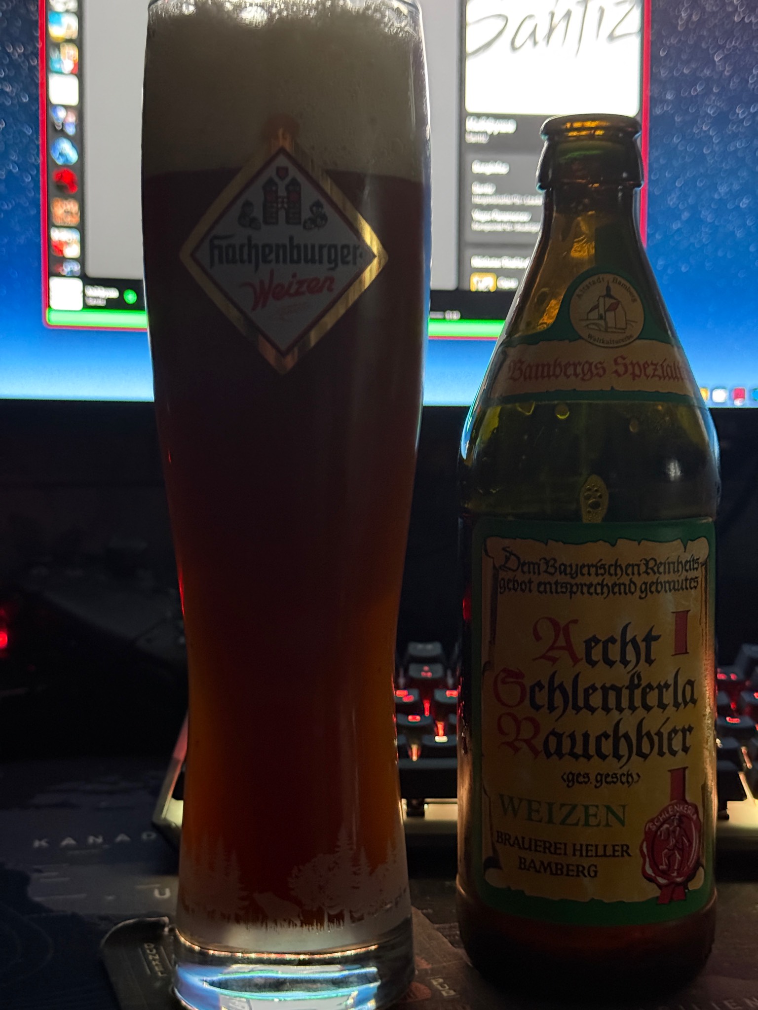 Aecht Schlenkerla Rauchbier Weizen, Schlenkerla ("Heller-Bräu" Trum)