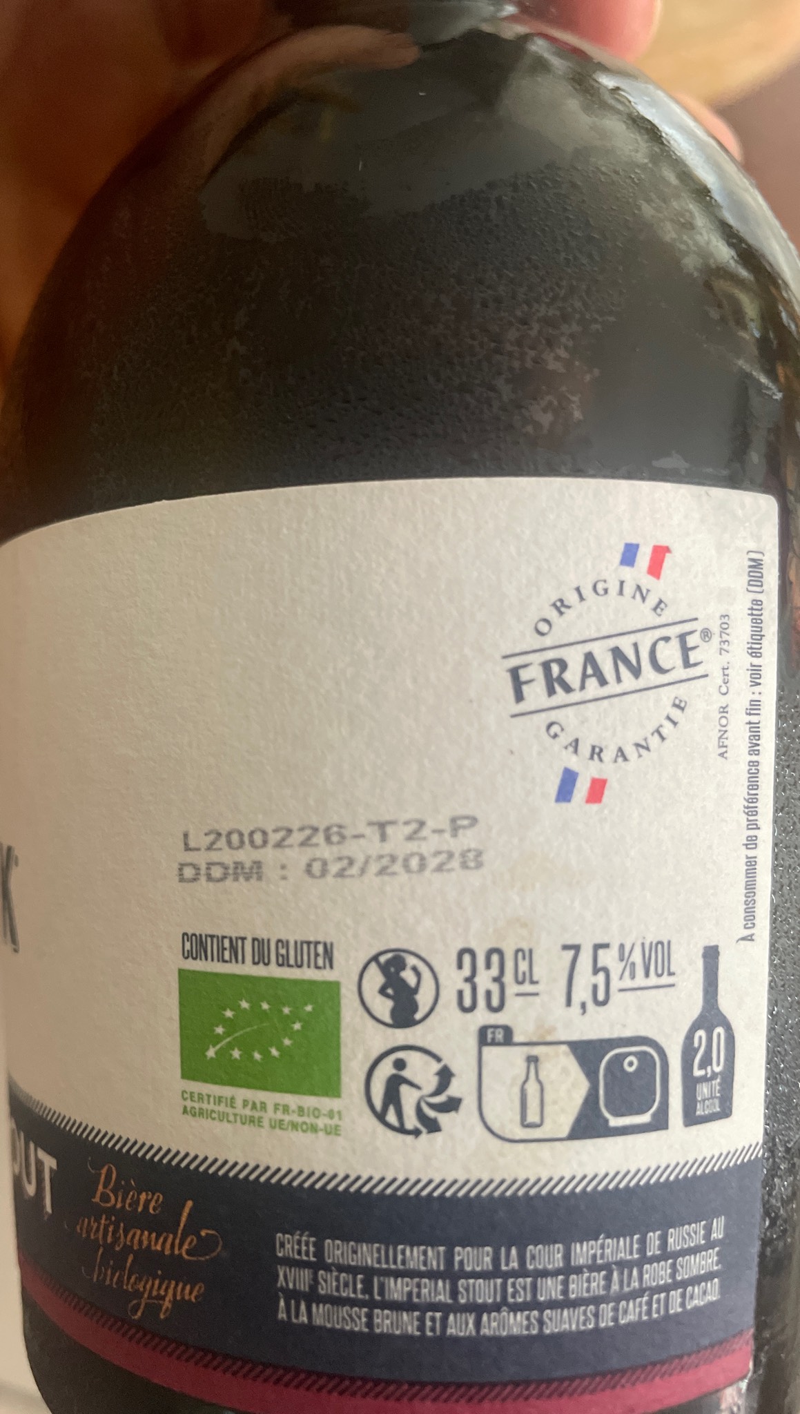Alaryk Imperial Stout, Alaryk Brasserie Artisanale