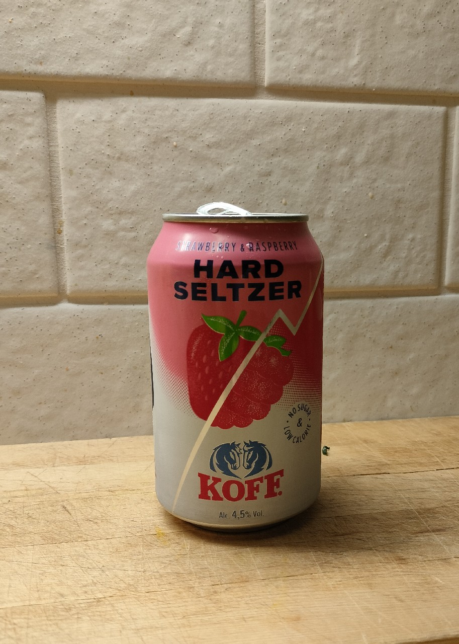 KOFF Hard Seltzer Strawberry-Raspberry, Finland