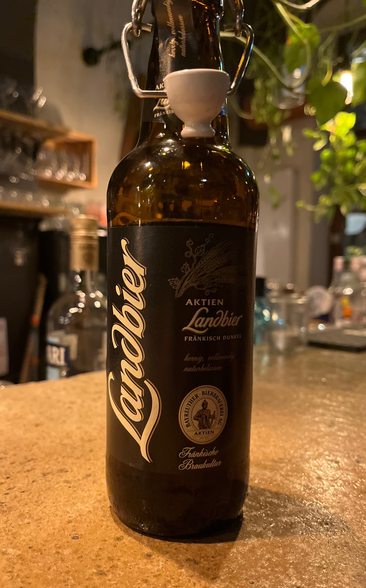 Aktien Landbier Fränkisch Dunkel, Bayreuther Bierbrauerei