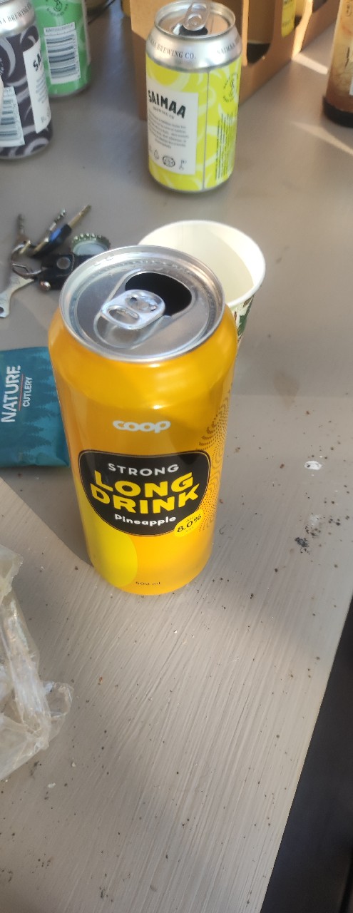 Coop Strong Long Drink Pineapple, Finland