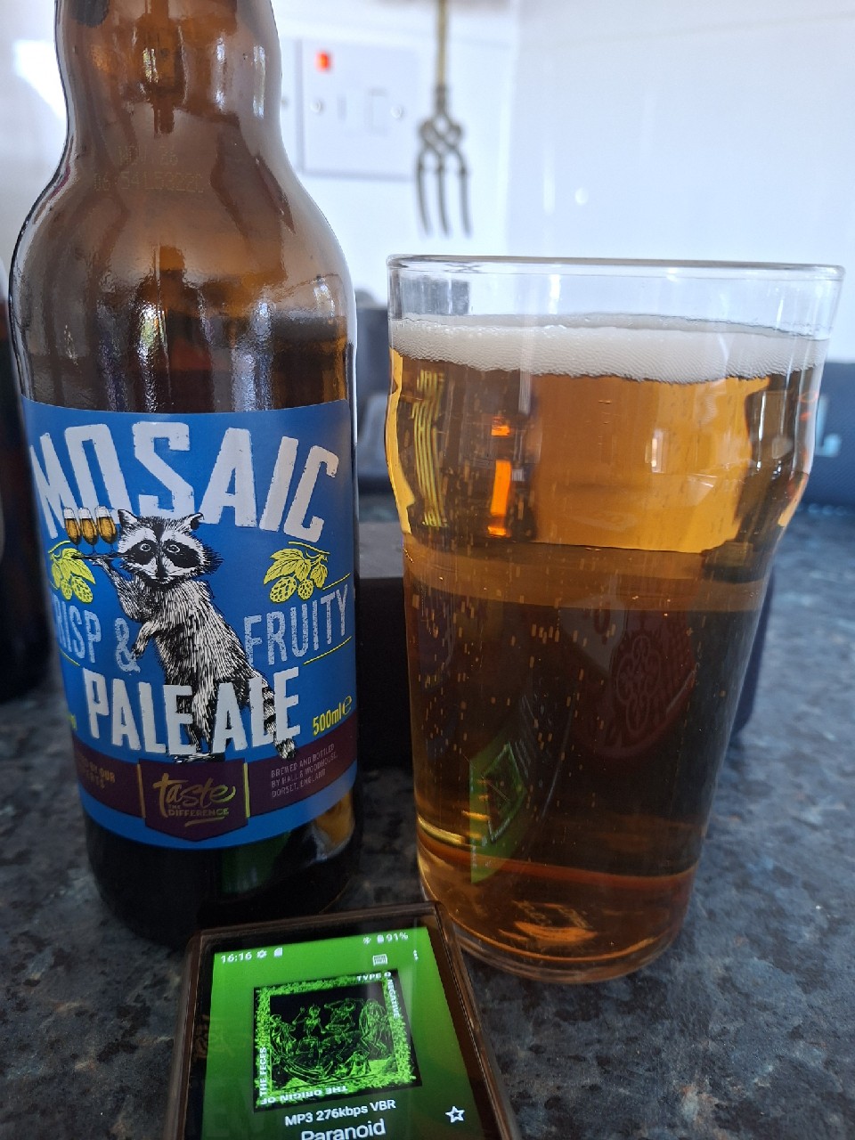 Mosaic Pale Ale, Badger Brewery (Hall & Woodhouse)