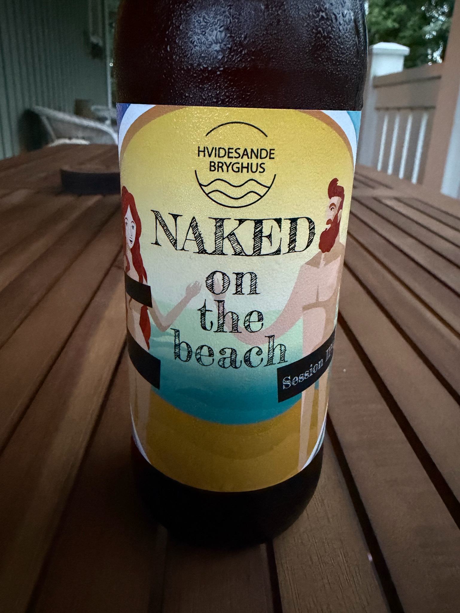 naked on the beach, Hvidesande Bryghus