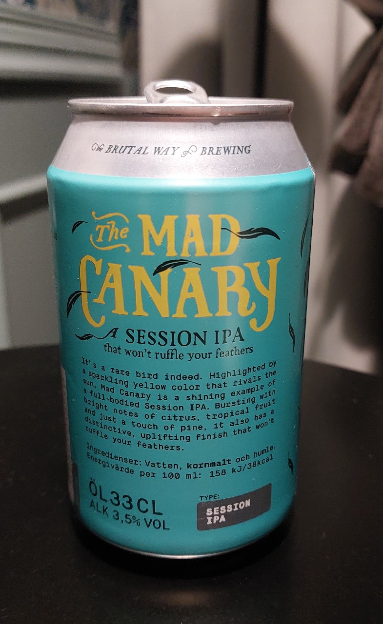 Mad Canary Session IPA, Brutal Brewing (Spendrups Bryggeri)