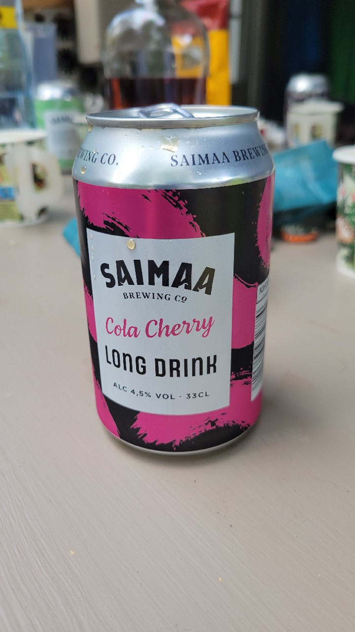 Saimaa Cola Cherry long drink, Finland