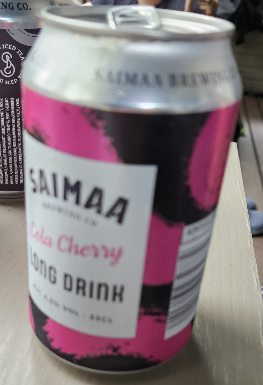 Saimaa Cola Cherry long drink, Finland