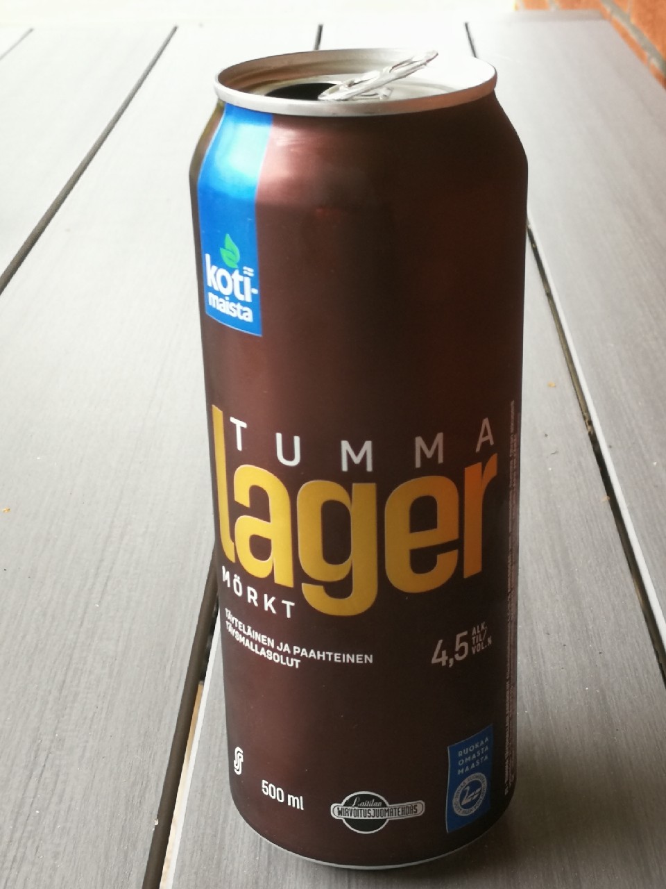 Kotimaista Tumma Lager 4.5%, Finland