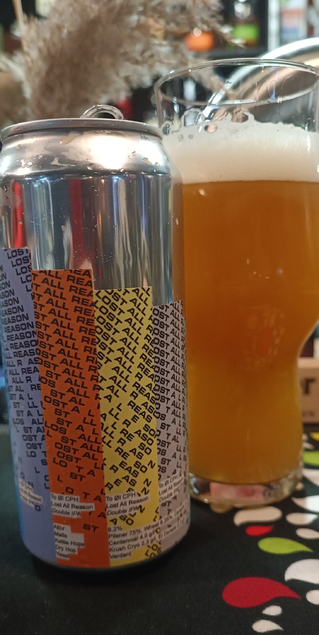 Lost All Reason Double IPA, Denmark