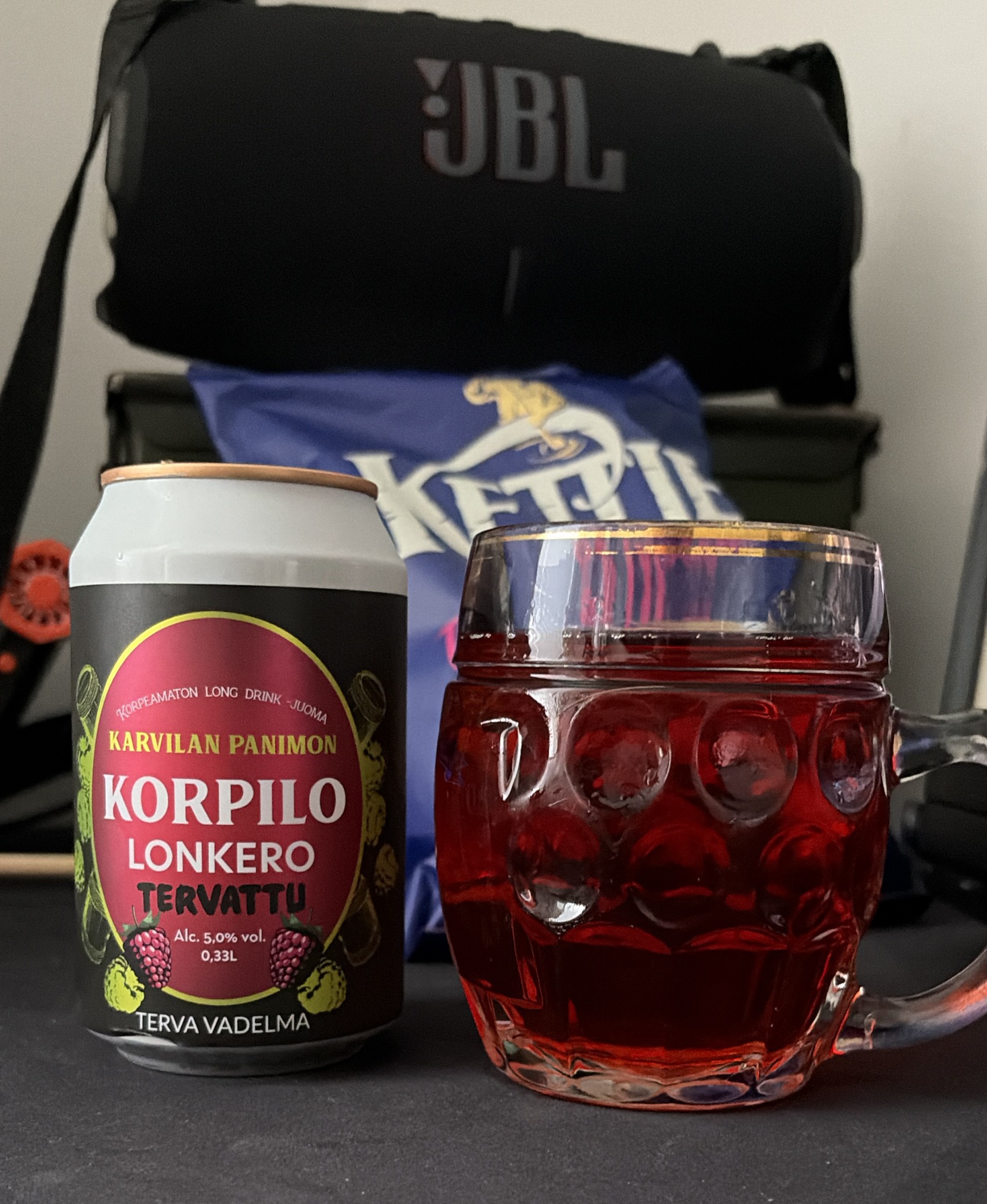 Korpilo Lonkero Tervattu Terva Vadelma, Karvilan Panimo