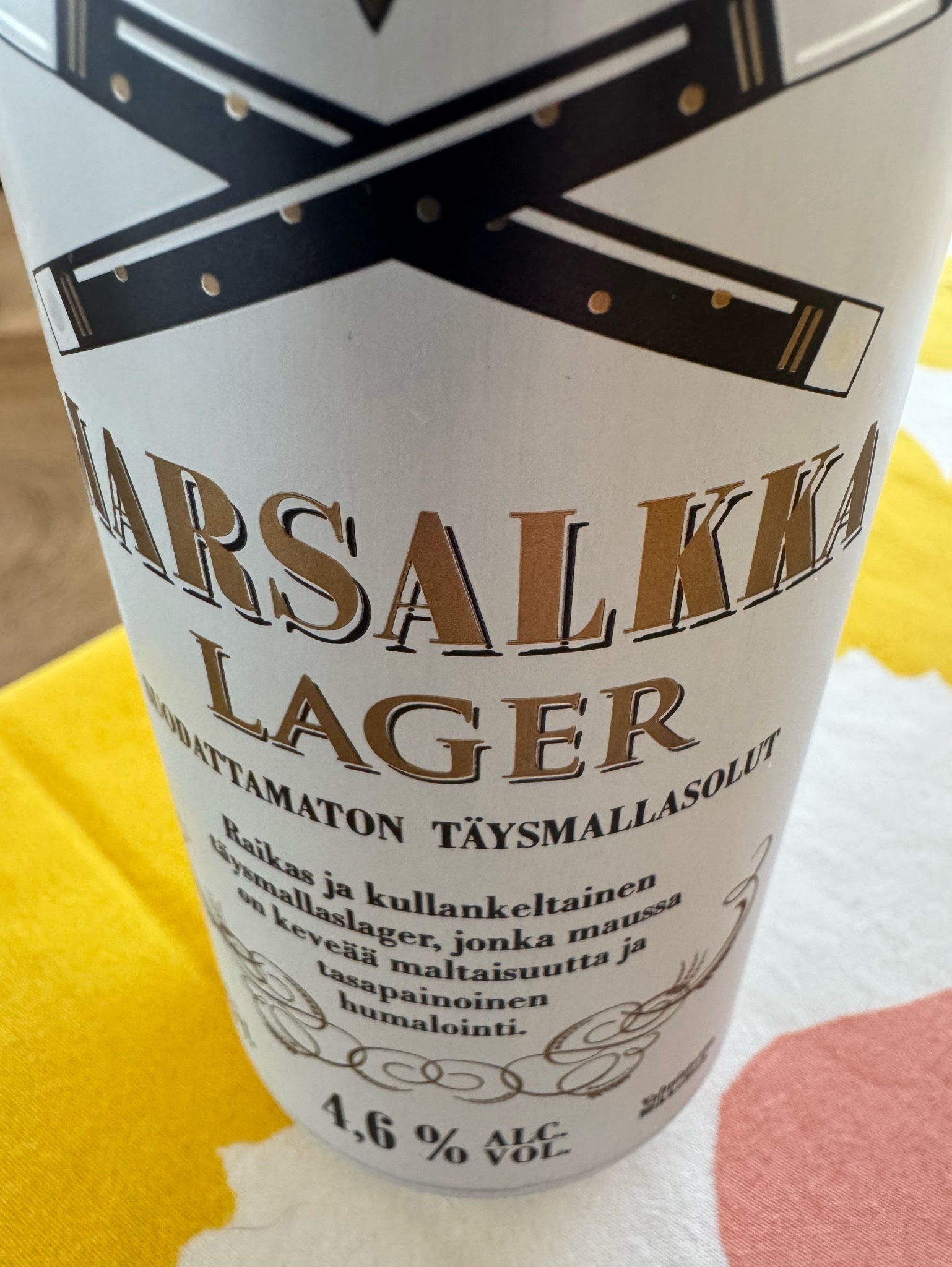Marsalkka Lager 4.6%, Saimaa Brewing Company