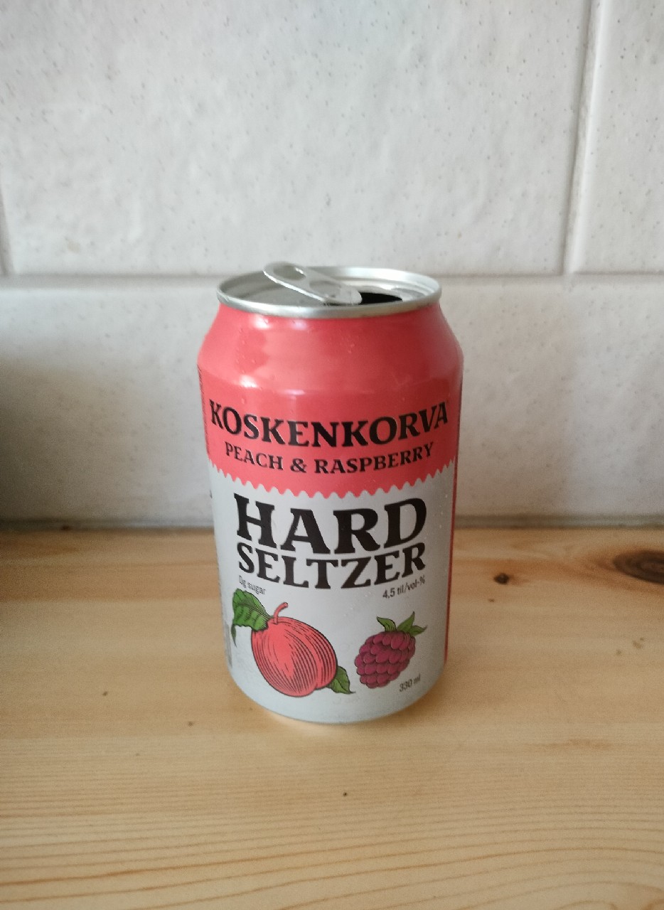 Koskenkorva Hard Seltzer Peach-Raspberry, Finland