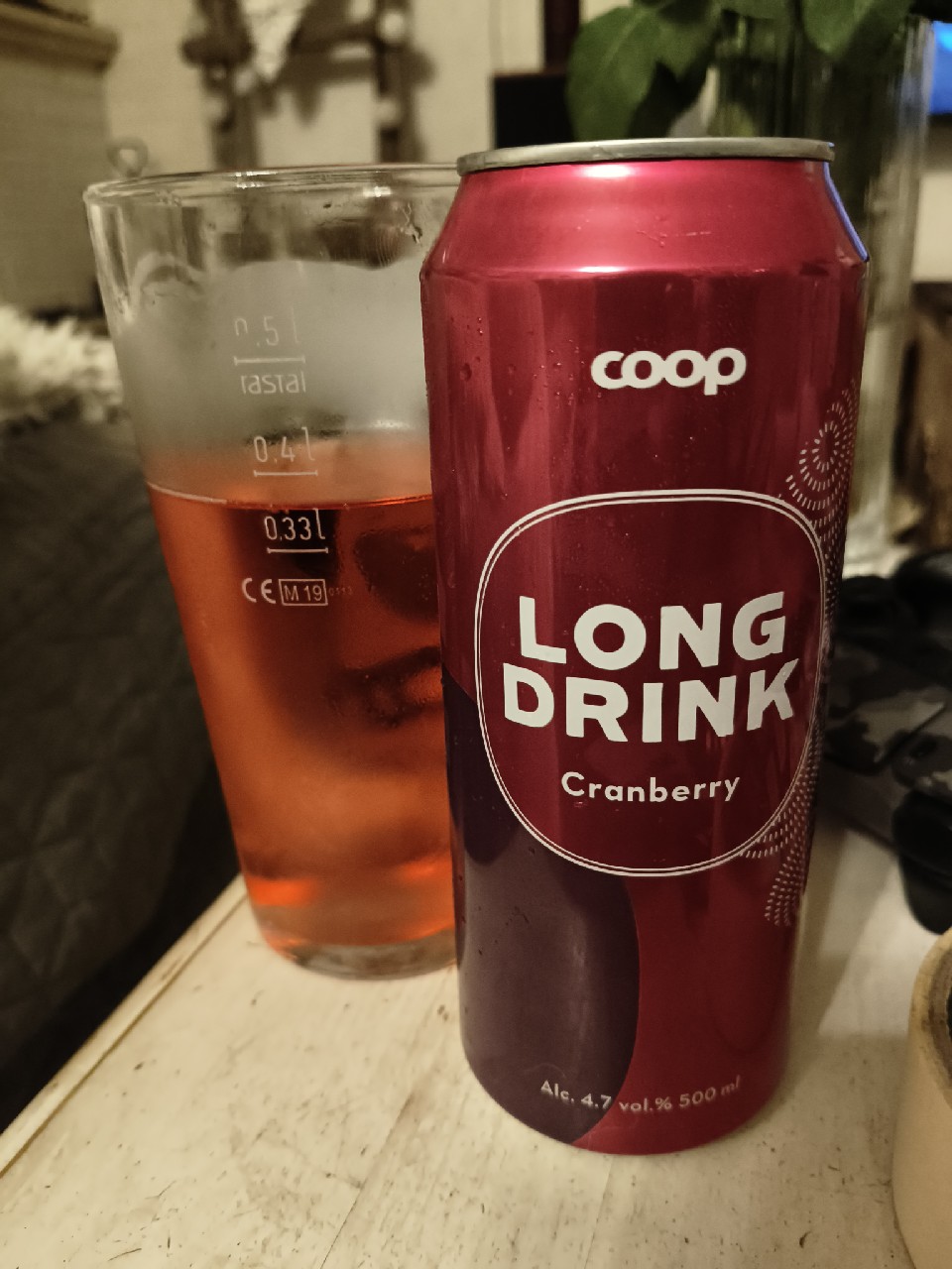 Coop Cranberry Long Drink, Finland