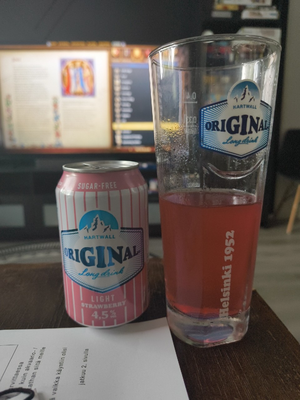 Original Long Drink Strawberry Light, Finland